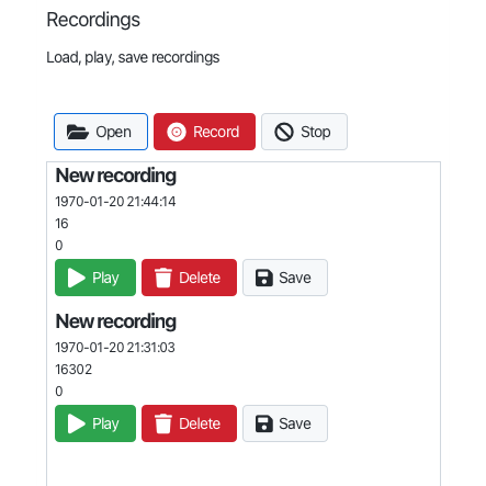 Manage Recordings